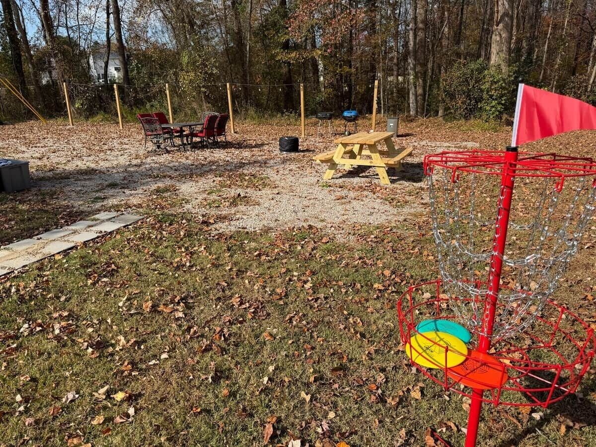 屋外ダイニングエリア