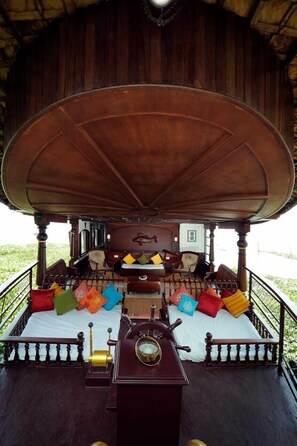 Luxury House, 3 Bedrooms | Living area | LCD TV - The Boat Company (Cherthala)