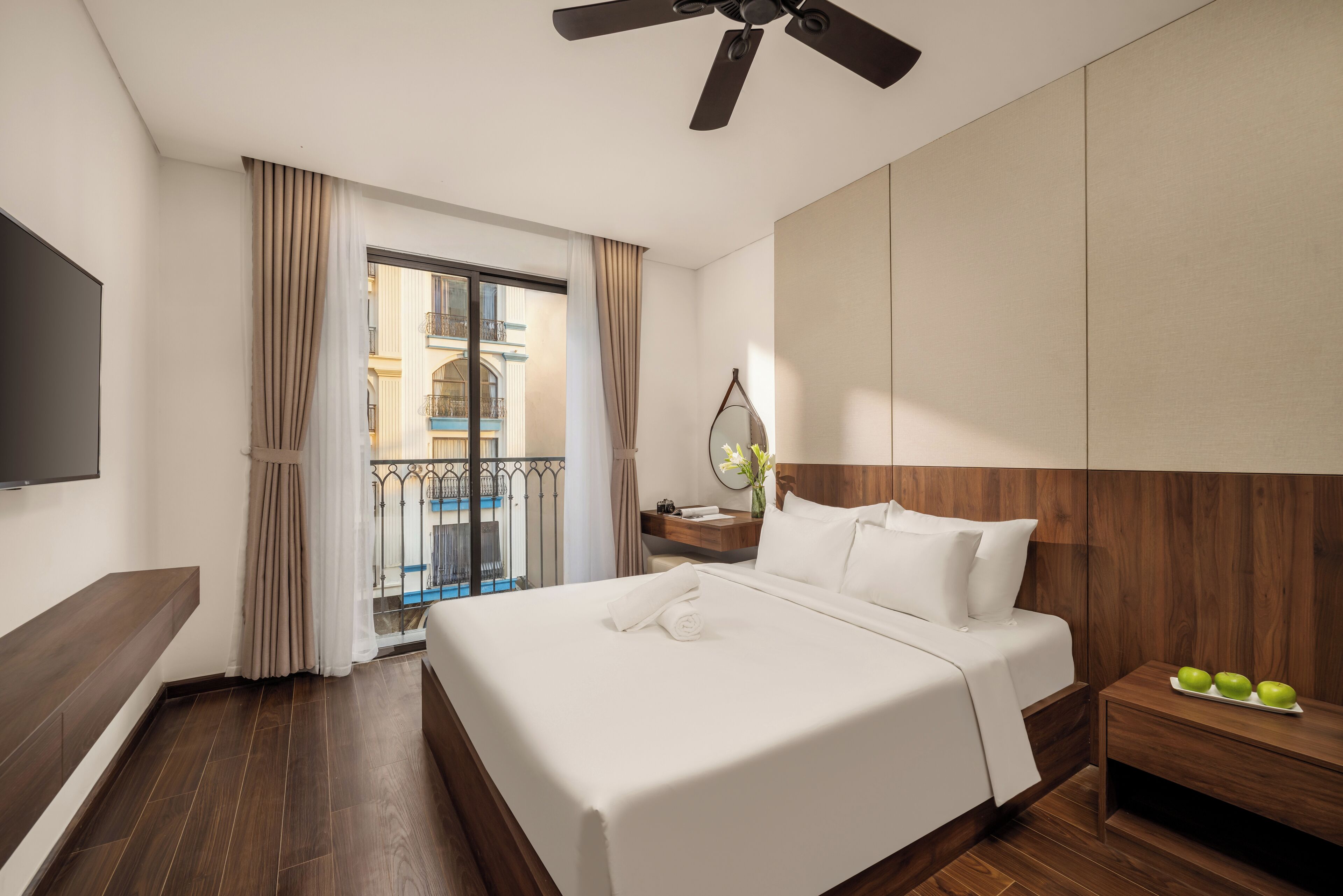 아파트, 발코니, 시내 전망 | 객실에서 보이는 전망