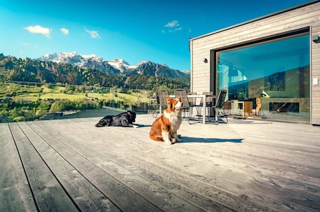 LOFT with private sauna | Terrace/patio. Boutique Aparthotel Chalets Coburg