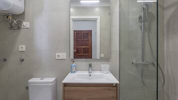 Ducha, secador de pelo, toallas