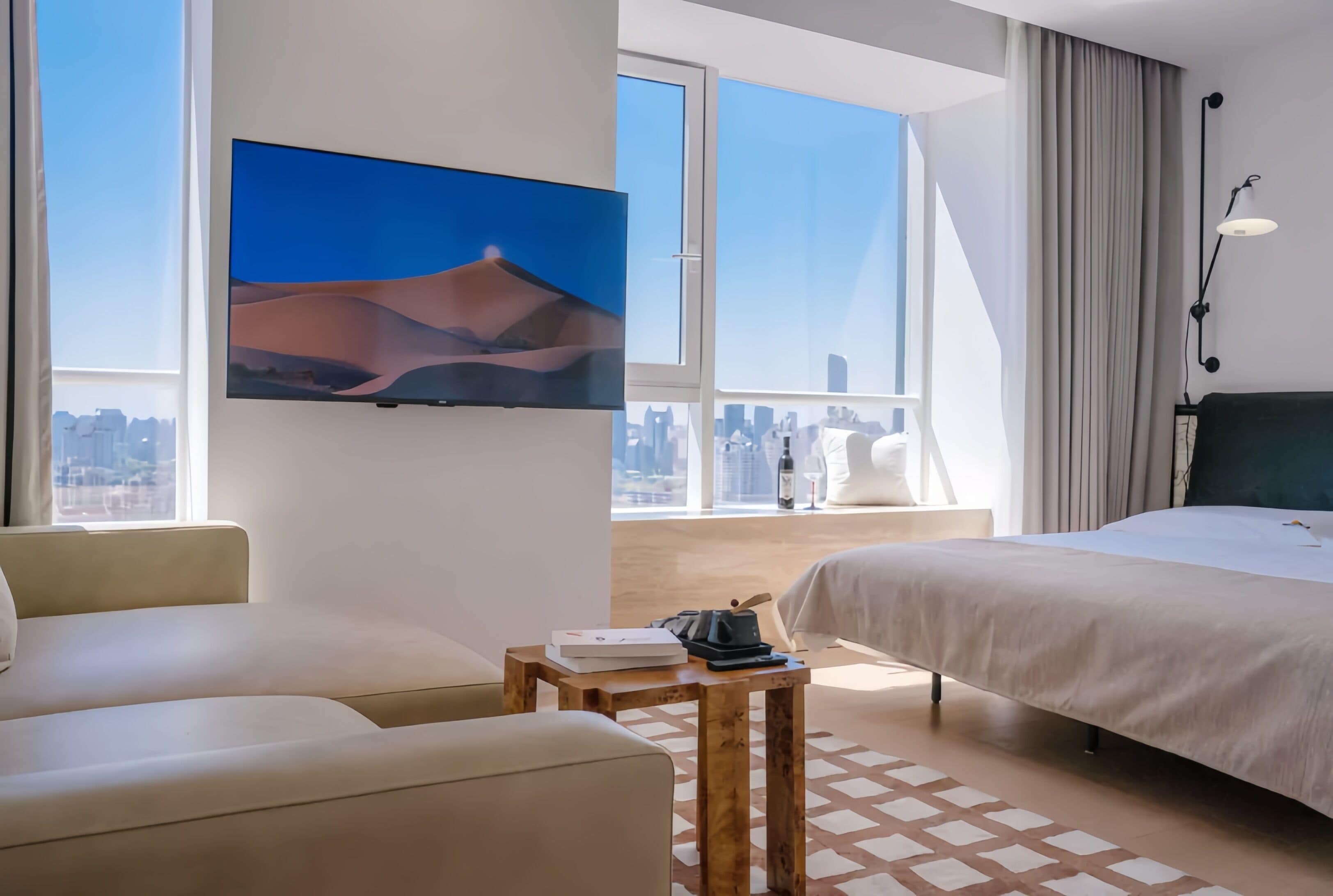 Habitació doble clàssica, vistes a la ciutat | Wifi gratuïta i roba de llit 