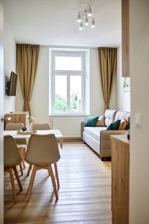 Standard Apartment, 1 Bedroom, City View | Living area - Residence 44 (Prague)