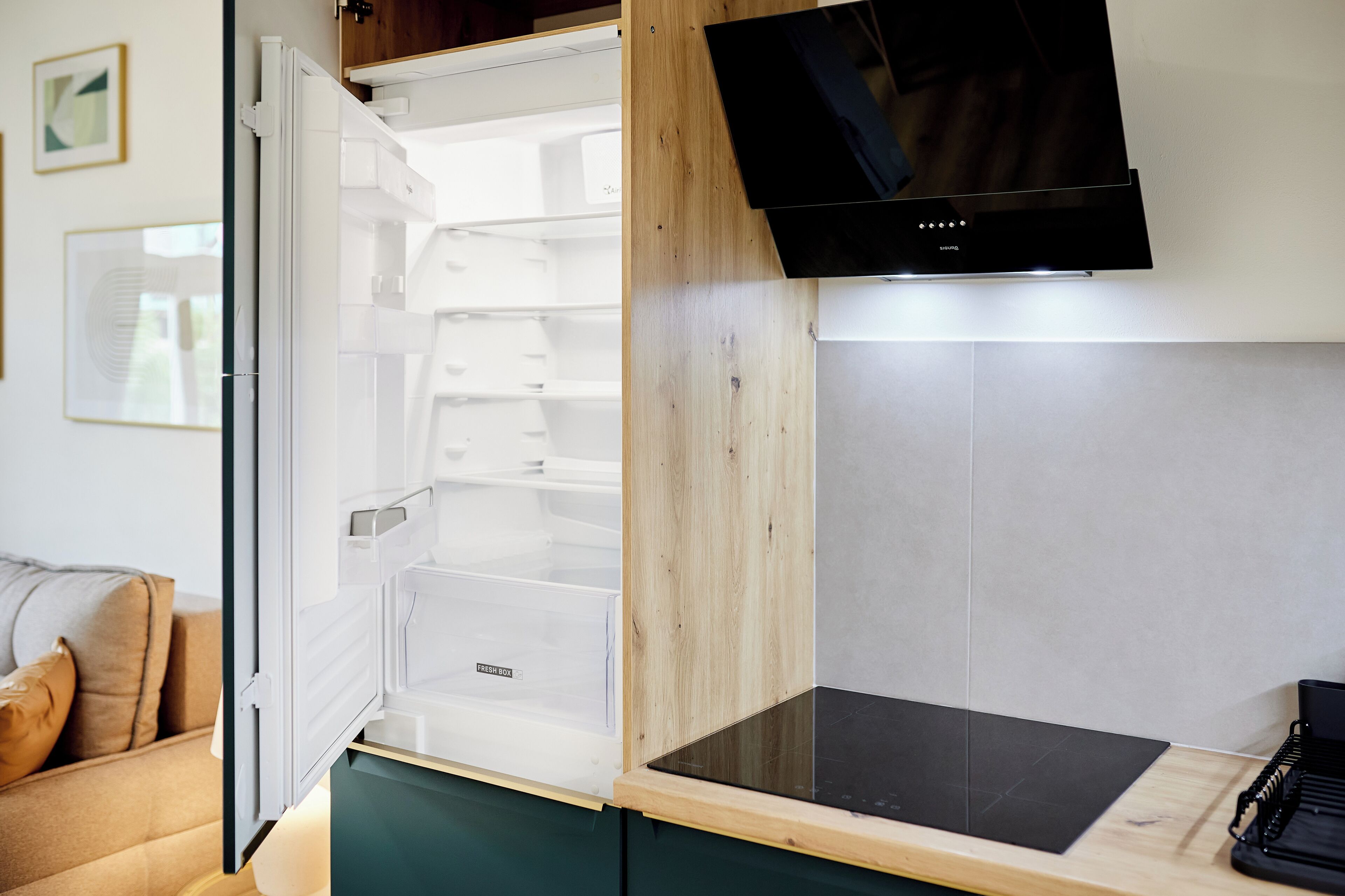 Deluxe Apartment, 1 Bedroom, City View | Private kitchen