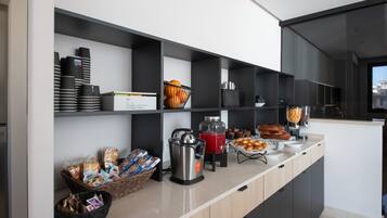 Gratis frukostbuffé varje dag