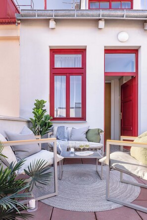 Terrace/patio - TurnKey | Florenc Apartment with Terrace II (Praha 8)