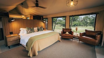 Luxury Tent | Blackout curtains, iron/ironing board, free WiFi, bed sheets