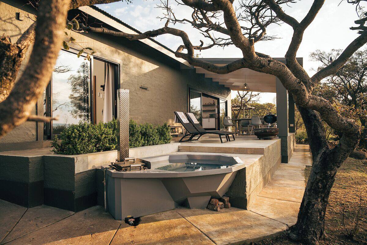 Casa de campo de luna de miel | Tina de hidromasaje privada