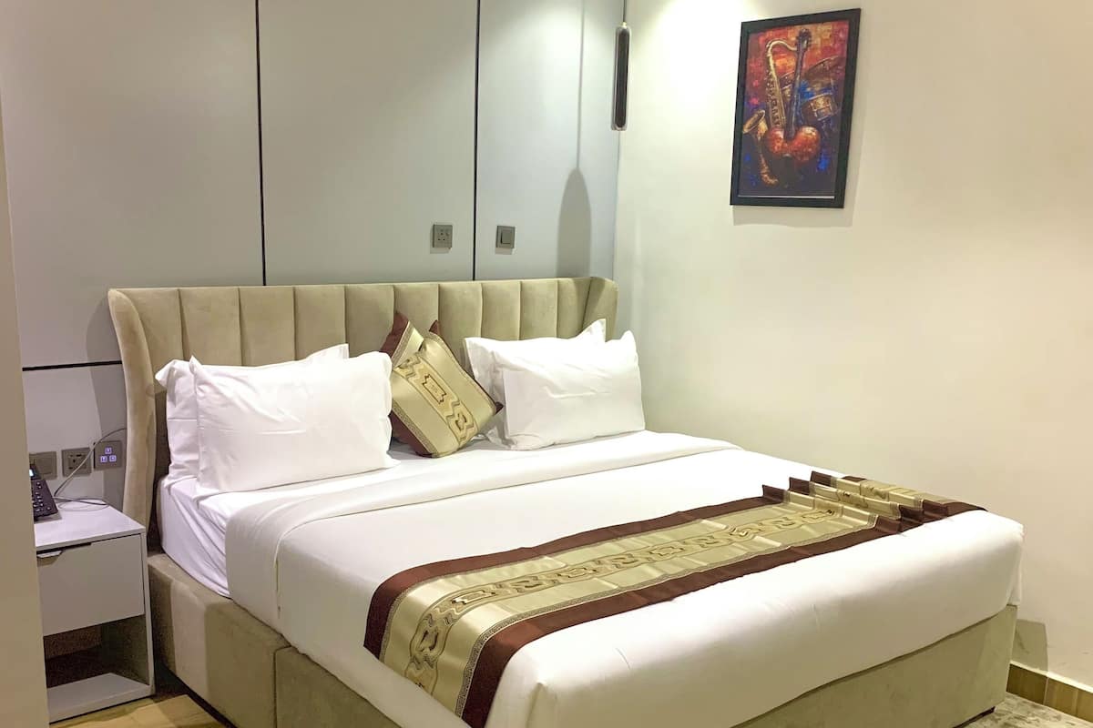 Business Suite | Individually decorated, individually furnished, desk, laptop workspace