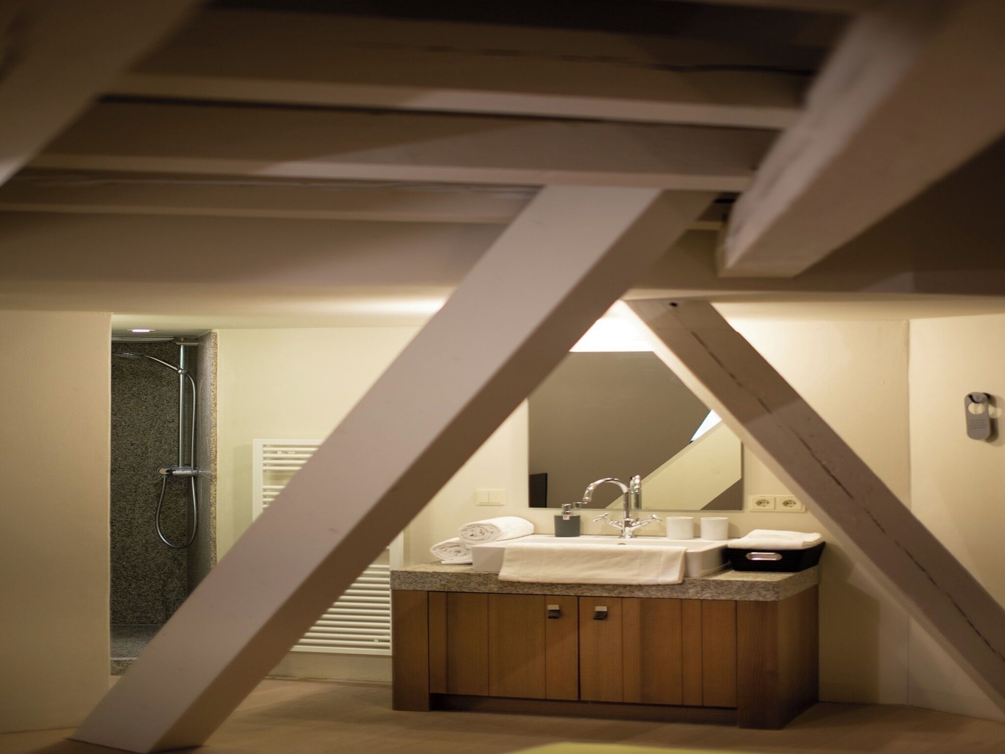 Double Room | Bathroom | Hair dryer, towels