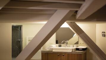 Double Room | Bathroom | Hair dryer, towels