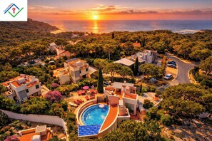 Exterior - Villa Irene | NEW Luxury Villa with Private Pool, Jacuzzi & Sea View (Chioma)