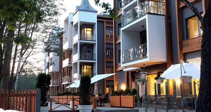 SkyGarden Studio • Terrace & View • 500 m from the beach • in quiet Jurmala