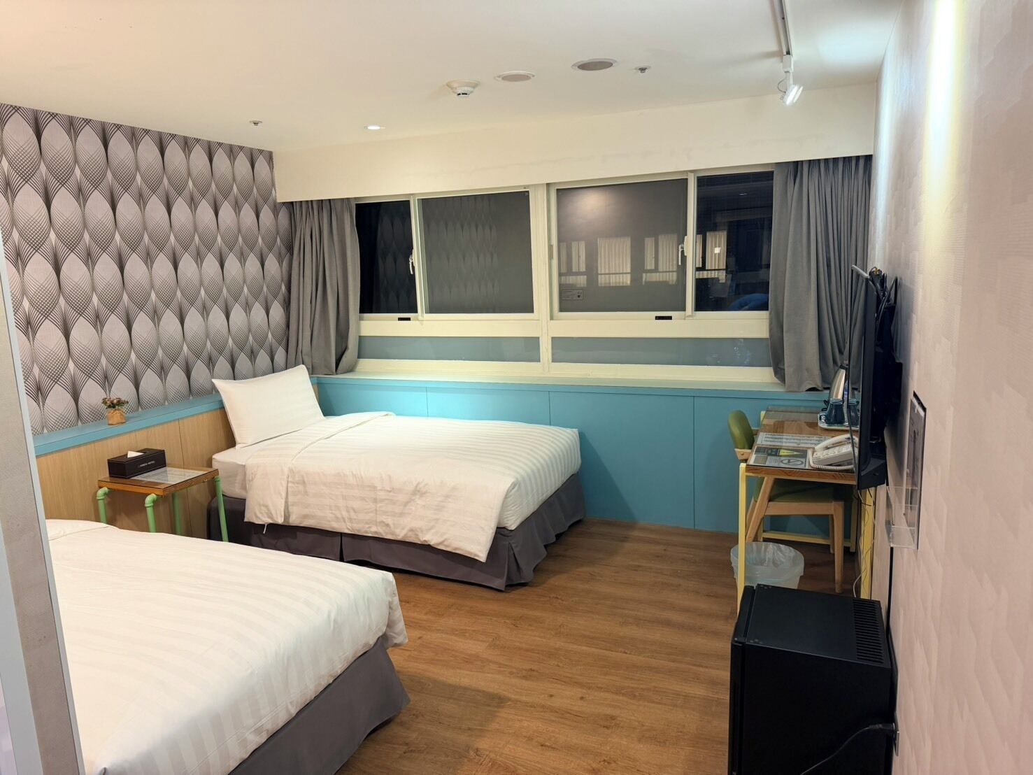 Deluxe Twin Room, City View | In-room safe, iron/ironing board, free WiFi