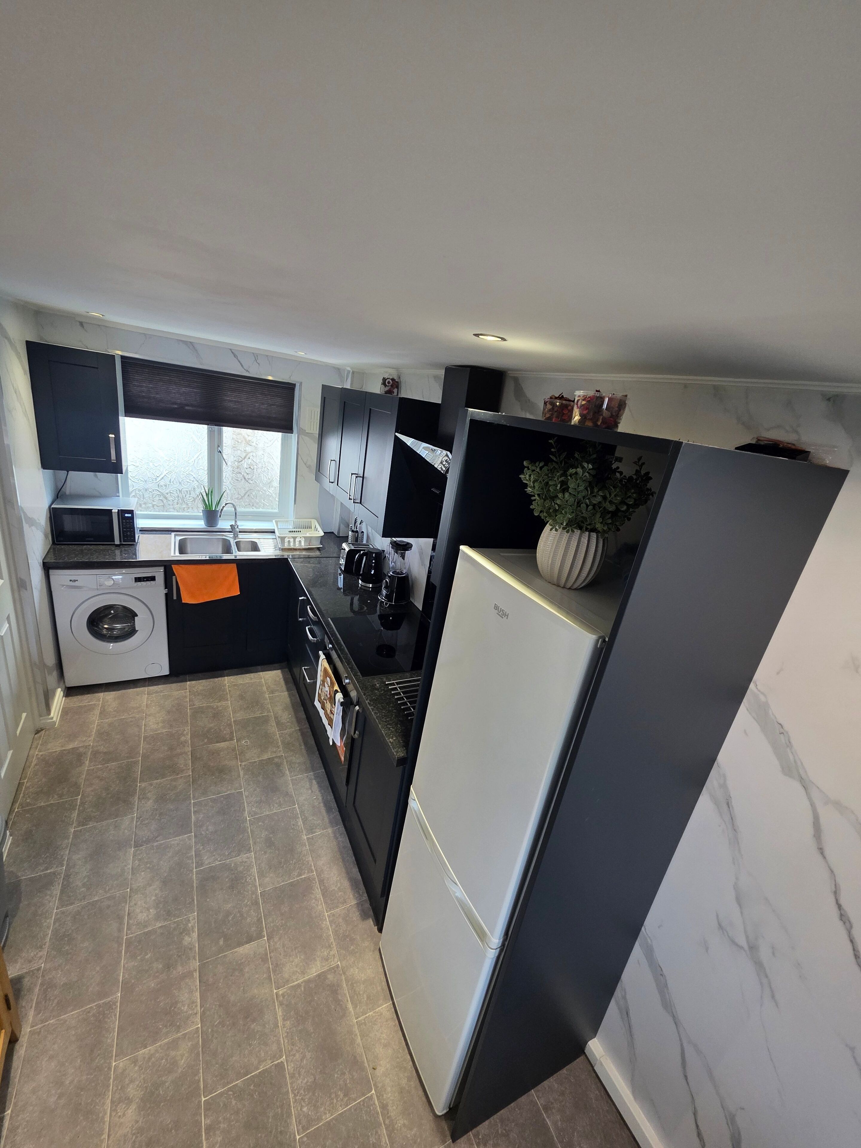 Ferienhaus, 2 Schlafzimmer, Raucher, Gartenblick | Eigene Küche