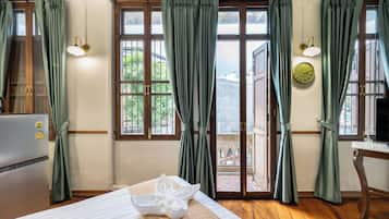 Superior Quadruple Room, 2 Queen Beds, Balcony, City View | City view