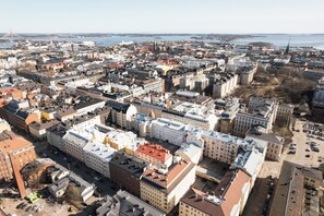 Vue sur la campagne depuis l’hébergement