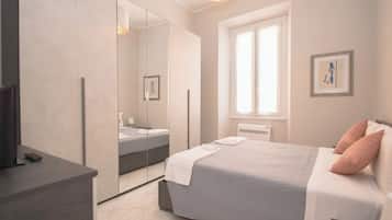 Departamento (1 Bedroom) | 1 habitación, tabla de planchar con plancha, cunas y ropa de cama