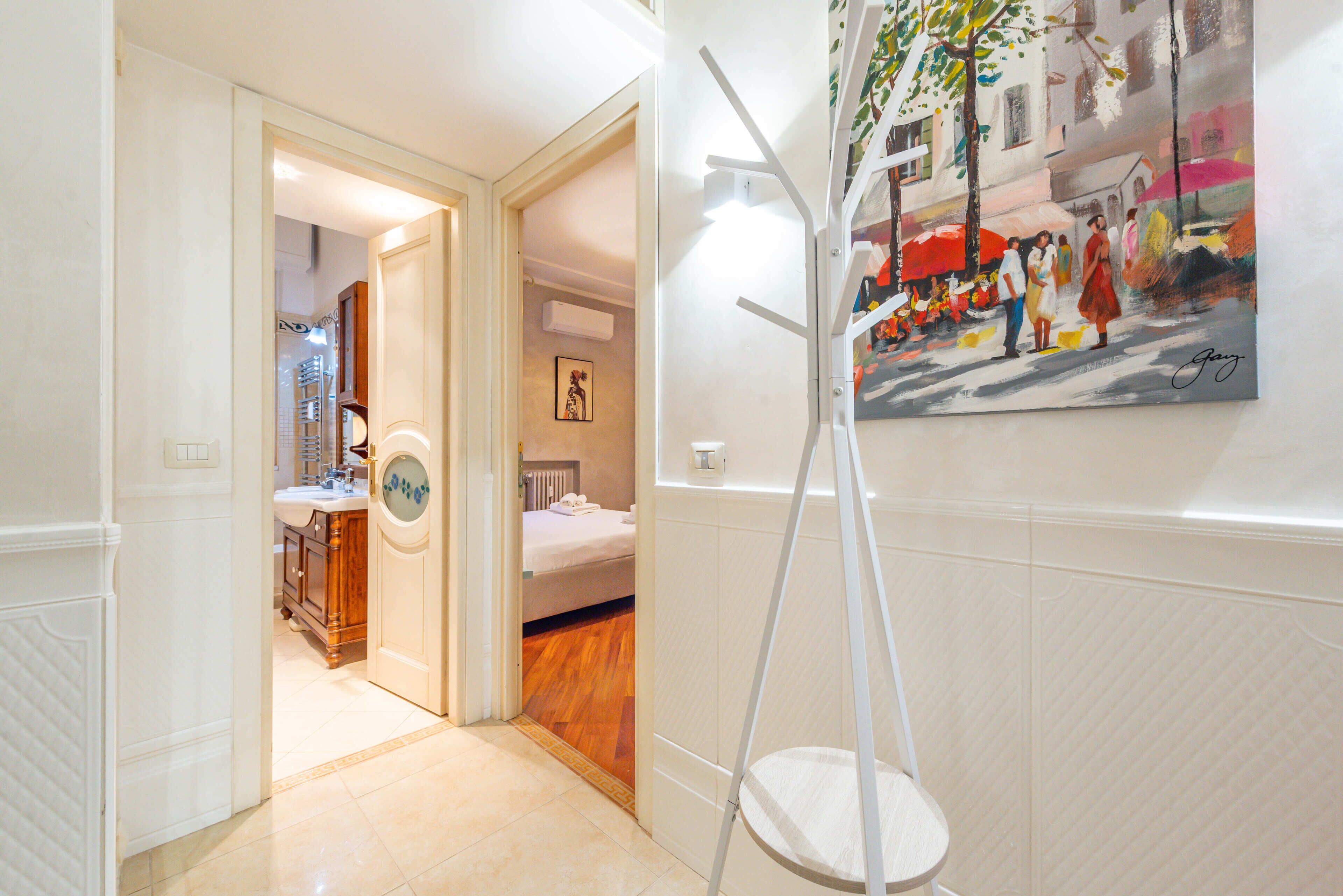 Leilighet (1 Bedroom) | Bad | Dusj, bidé og håndklær