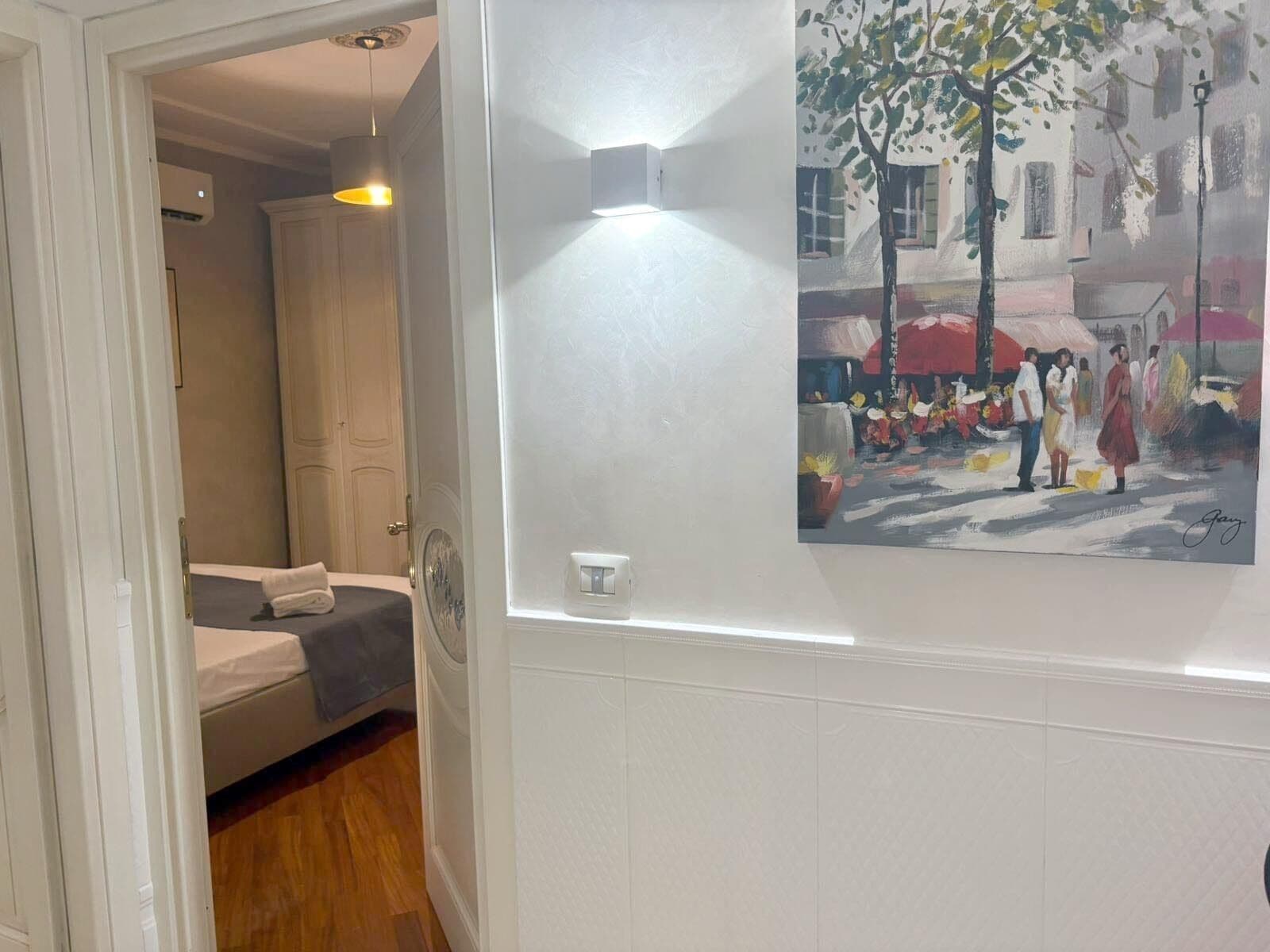 Apartamento (1 Bedroom) | 1 dormitorio, tabla de planchar con plancha, ropa de cama