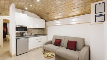 Appartamento (1 Bedroom) | Area soggiorno | TV