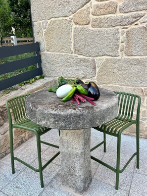 Terrace/patio - Rural house Reibón (Moaña)