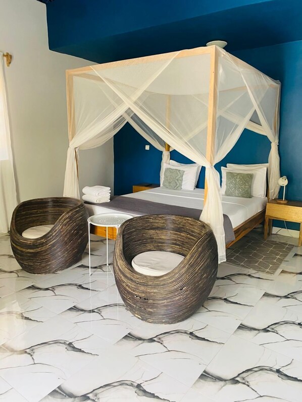 Chambre Double Classique, vue Jardin (Keer Rita) | Individually decorated, desk, laptop workspace, blackout curtains