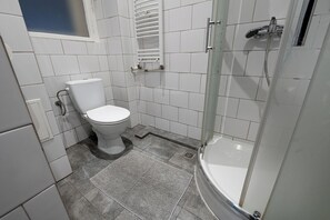Double or Twin Room, Shared Bathroom | Bathroom | Shower, hair dryer, soap