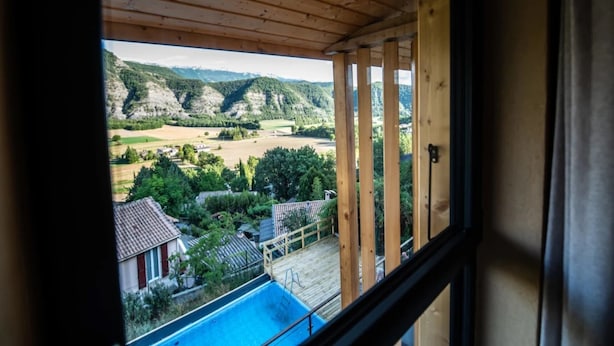 View from property - Mountain-view Eco-friendly Cottage (Marcoux)