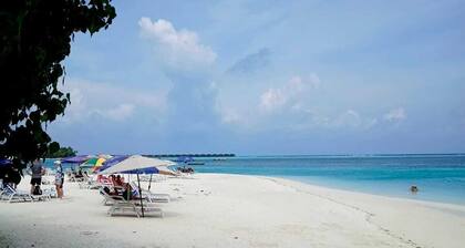 Spacious 4-bedroom villa in enchanting Dhiffushi with AC living area and kitcken