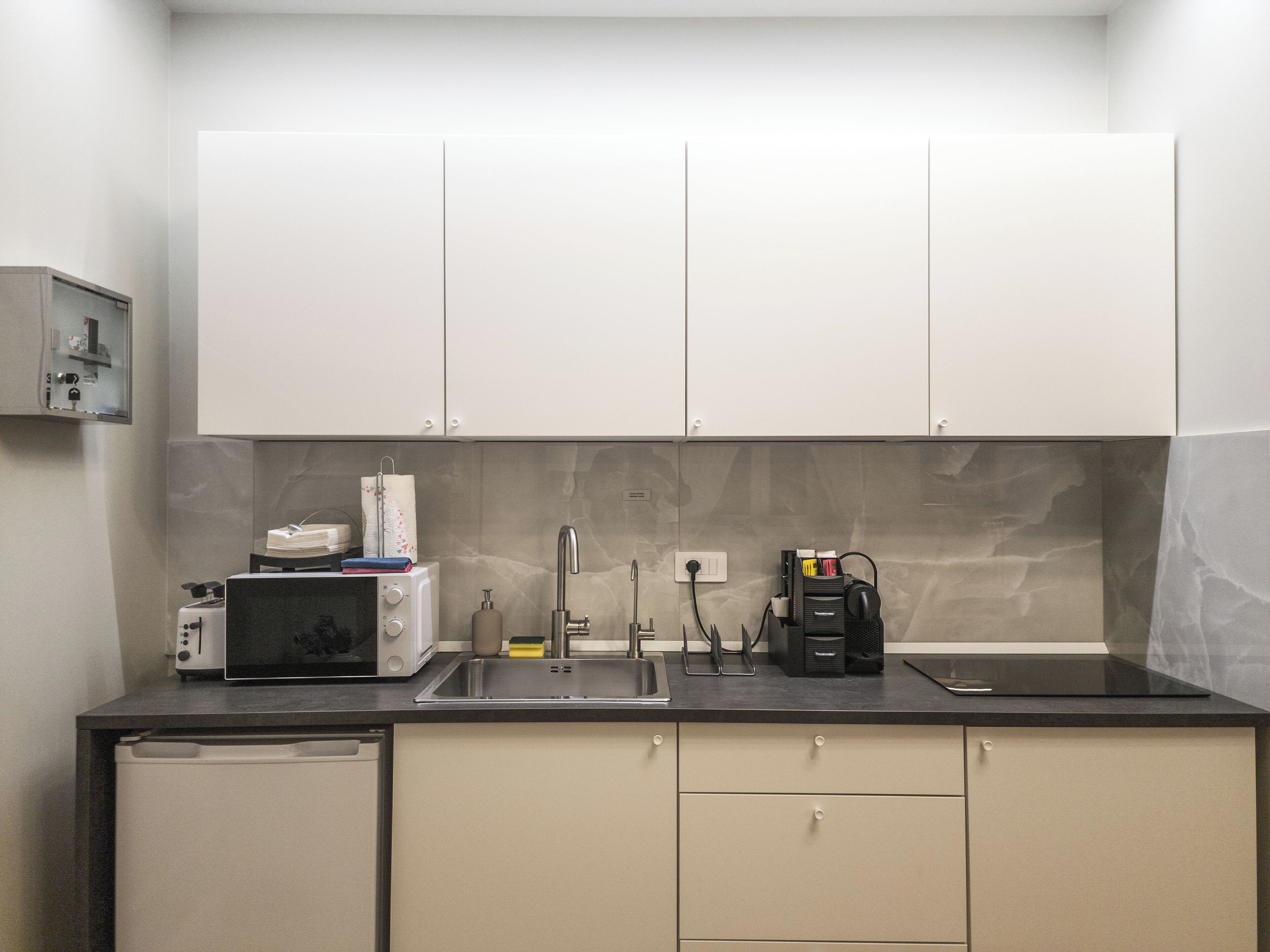 Shared fridge, stovetop