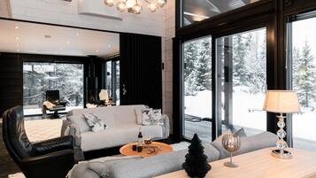 Télévision, cheminée