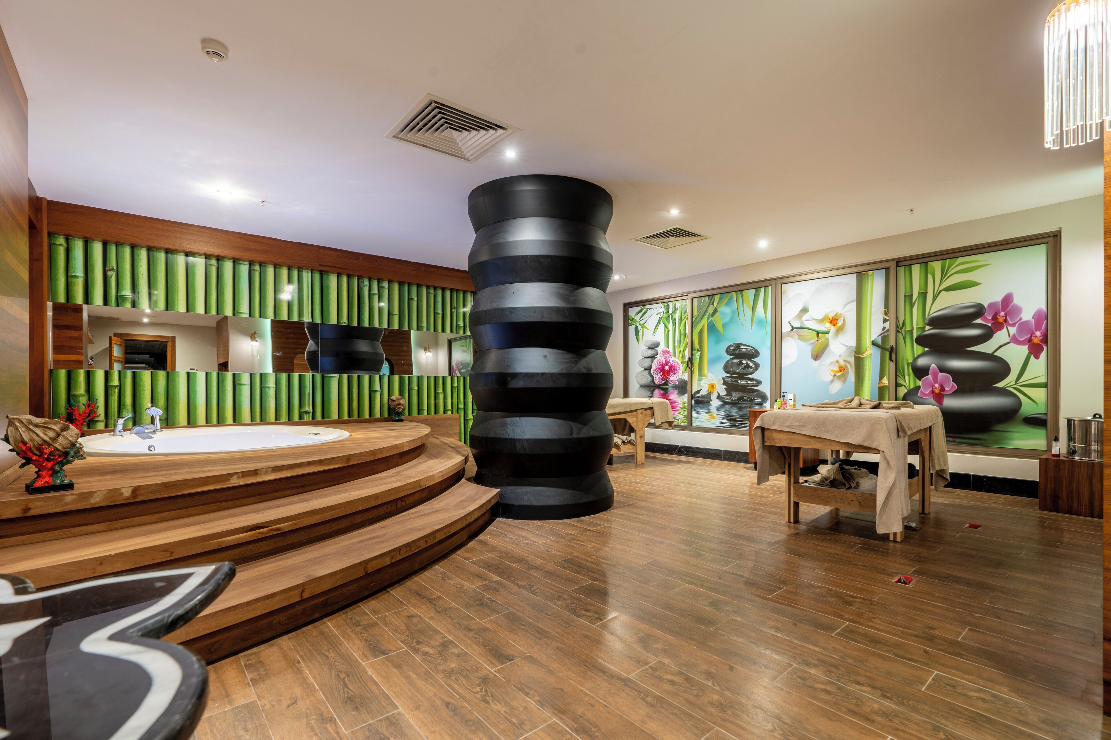 Behandlingsrom for par, tyrkisk bad/hamam og aromaterapi