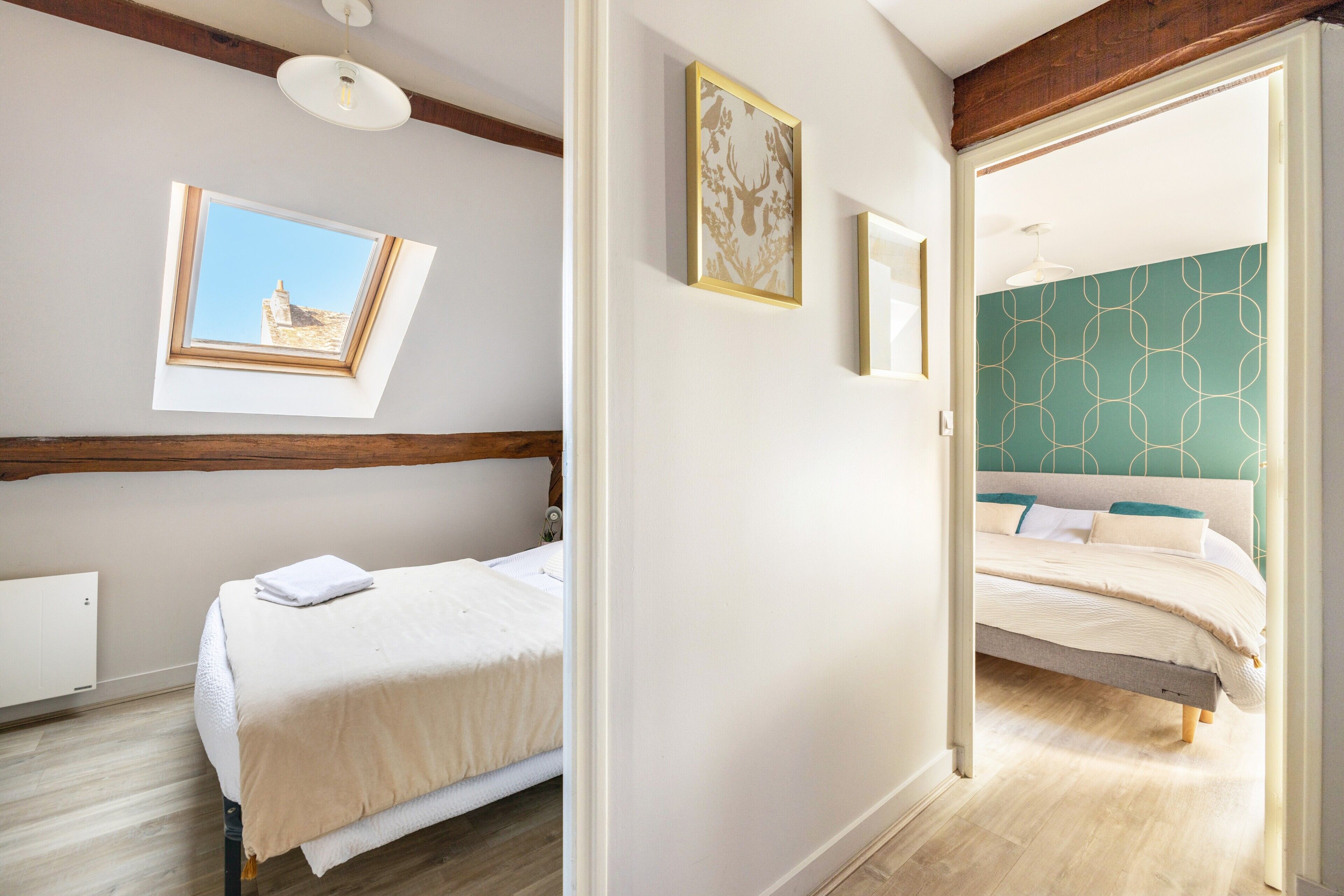 3 habitaciones, tabla de planchar con plancha y wifi 