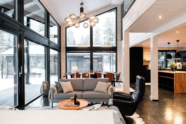 High-quality 4br Villa In Ruka - Private Hot Tub & Sauna - Kuusamo