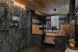 Sauna - High-Quality 4BR Villa in Rukatunturi (Kuusamo)