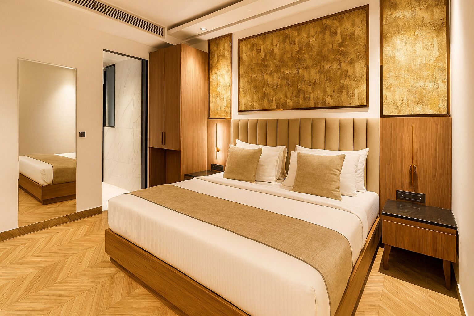 豪華客房 | 高級寢具、迷你吧、免費無線上網、床單