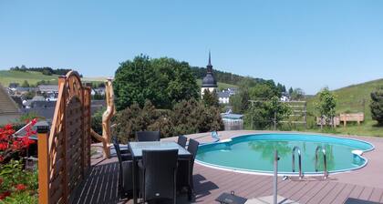 Ferienwohnung Oberförsterei Sosa I mit Gemeinschaftsgarten und WLAN