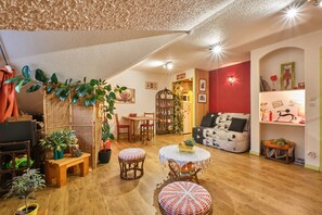 TV, DVD player, stereo - Studio L'edelweiss – Sleeps 4, Central Saint Pierre de Chartreuse (Saint-Pierre-de-Chartreuse)
