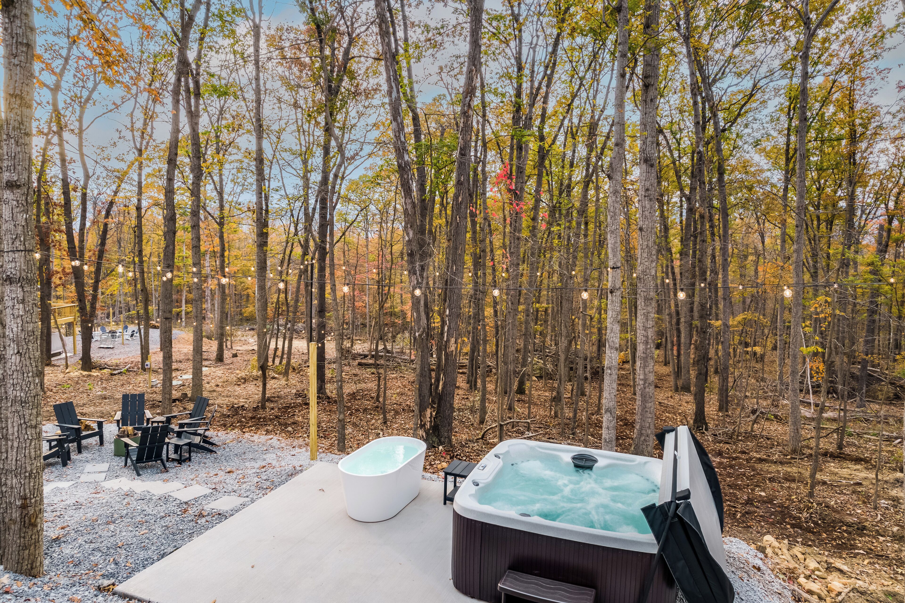 Tina de hidromasaje al aire libre