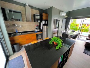 Private kitchen - Private Holiday 2 Bedroom Pool Villa with Jacuzzi & Gym, at Bang Jo, Phuket Home (Thalang,)
