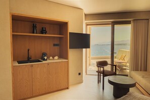 Suite superior, vistas al mar | Zona de estar