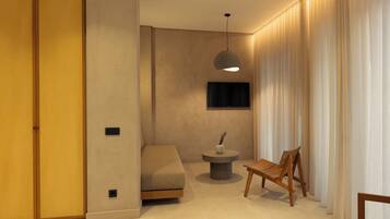 King Suite with 2 Bedrooms and Sea View | Area keluarga