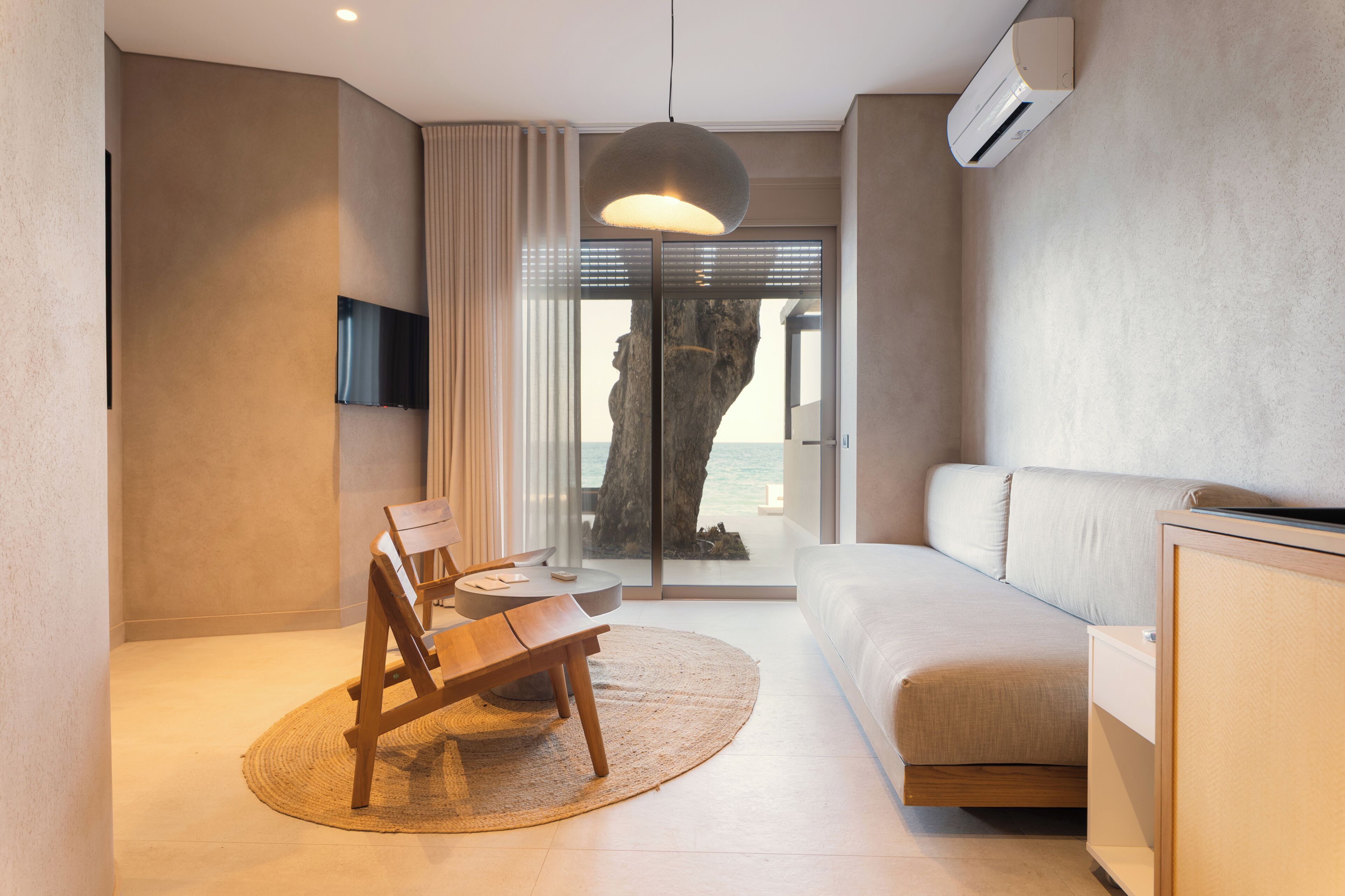 King Suite with 2 Bedrooms and Sea View | Área de sala de estar