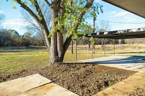 Property grounds - Spacious 5-bedroom, 2-bath retreat that comfortably hosts up to 12 guests. Unwind along Dry Elm Creek, soak in the wide-open skies, and explore nearby Muenster—home to charming local dining, 4R Ranch Vineyards, and Turtle Hill Golf Course. (Muenster)
