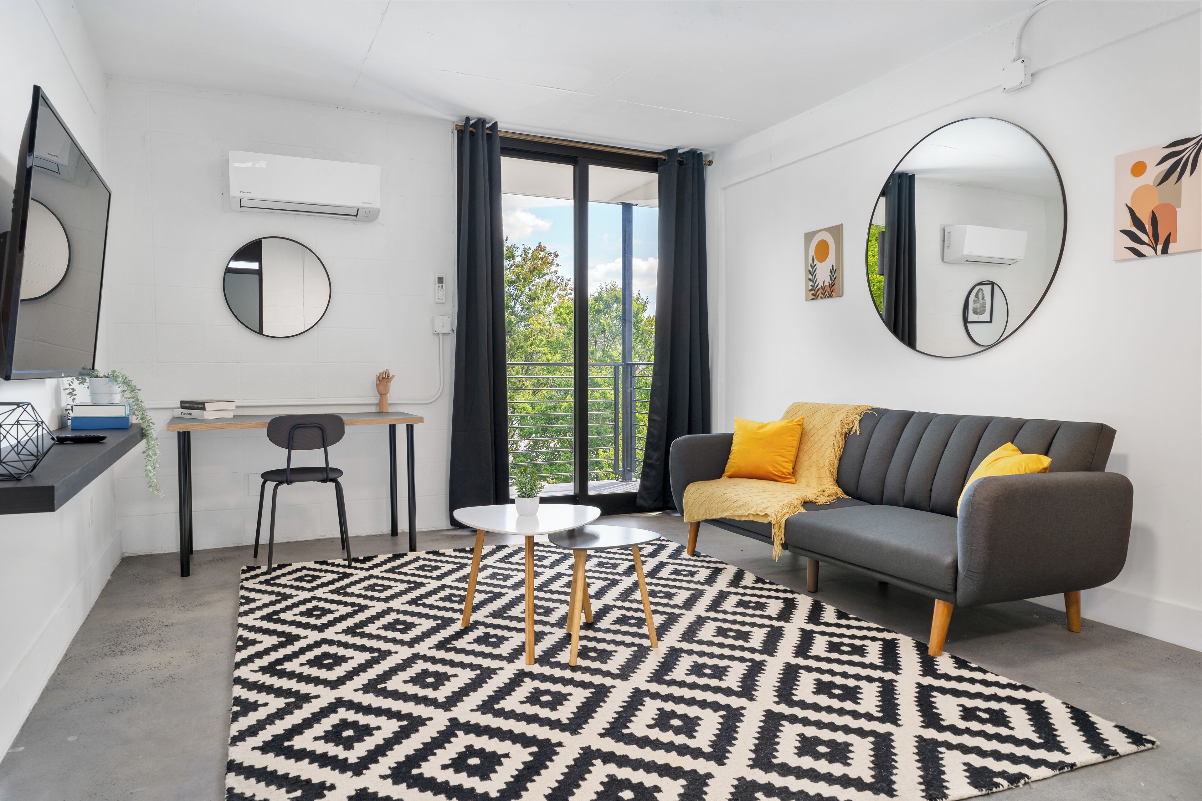 Standard-sviitti, kaupunkinäköala | Oleskelualue