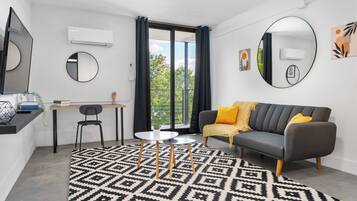 Suite – standard, byutsikt | Oppholdsområde