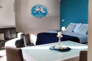 Appartamento, vista lago | Biancheria in cotone egiziano, biancheria da letto di alta qualità