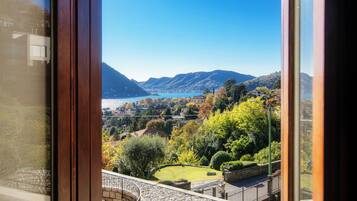 Appartamento, vista lago | Biancheria in cotone egiziano, biancheria da letto di alta qualità