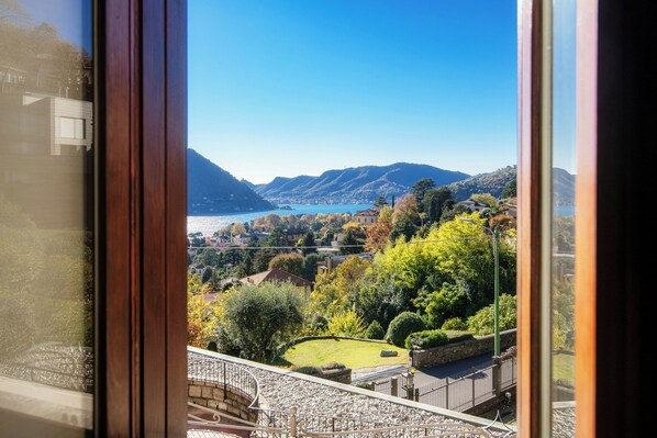 Appartamento, vista lago | Biancheria in cotone egiziano, biancheria da letto di alta qualità